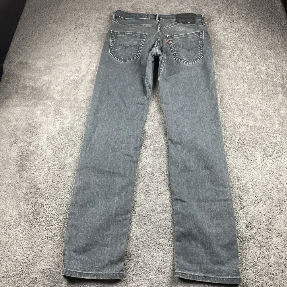 Levis 511 Slim Fit Jeans Mens‎ 30x32 Gray Low Rise